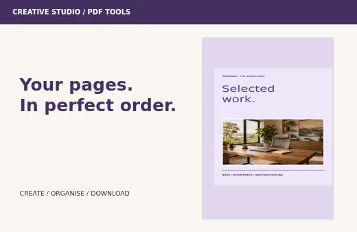 PDF organiser example